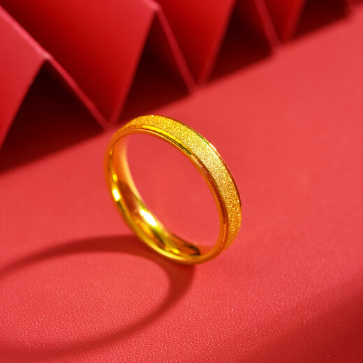 Yinli Three Lives Three Worlds Gypsophila Ring Gold Ring Ring 999 gold clad with silver for men and women couples Valentine's Day Three Lives Three Worlds gold ring (gold weighs about 0.4 grams, size 10