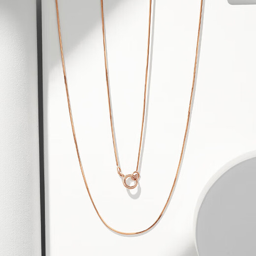 Chao Acer 18K gold necklace women's snake bone chain birthday gift exquisite XXK30000058 red K about 42cm