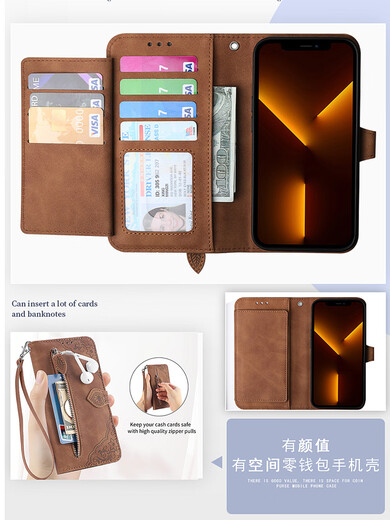 Coin Wallet Vivo geeignet für x90 Mobiltelefonkoffer Vollbedeckung Anti-Fall VX70PRO + Schutzhülle Vivos16 Flip S15E Leder Hülle Lanyard Lanyard Noble Blue (Armband) Vivox60Pro +