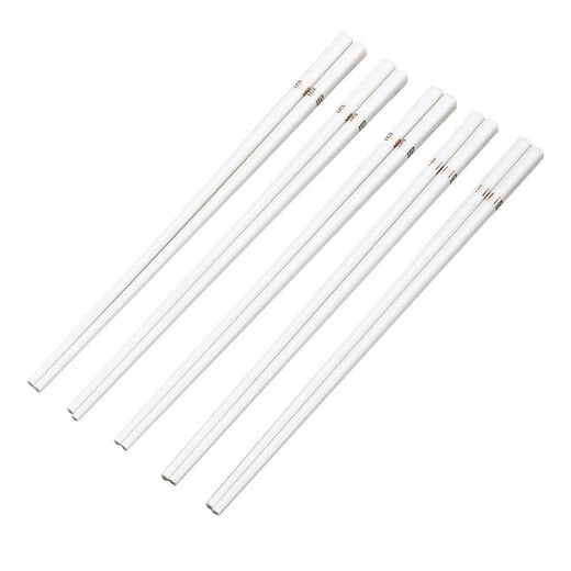 Suoyoute Jingdezhen ceramic chopsticks with gold markings for home use, high temperature resistance, easy to clean, non-deformation, mildew-proof, high-end gift tableware, Jin Ruyi 10 pairs - Ceramic Chopsticks No Specifications
