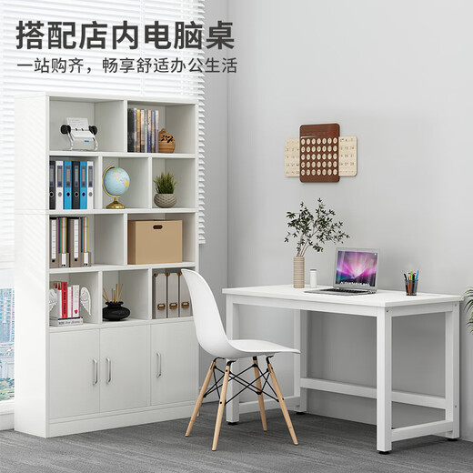 Yameile bookshelf bookcase floor-standing integrated wall-mounted office living room storage locker solid wood core bookcase bookshelf cabinet