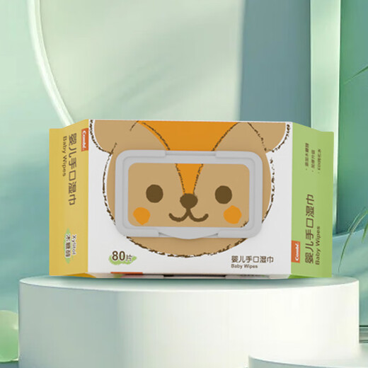 Combi baby hand and mouth wipes for babies and infants squirrel thickened wet wipes 80 pumps