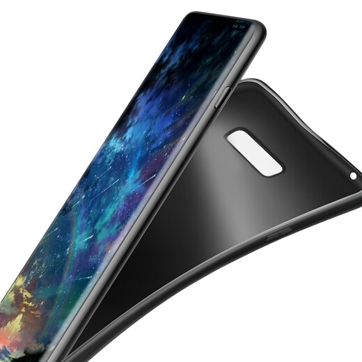 
Freeson is suitable for Samsung S10+ mobile phone case protection case, lightweight and full-inclusive anti-fall frosted soft shell, black