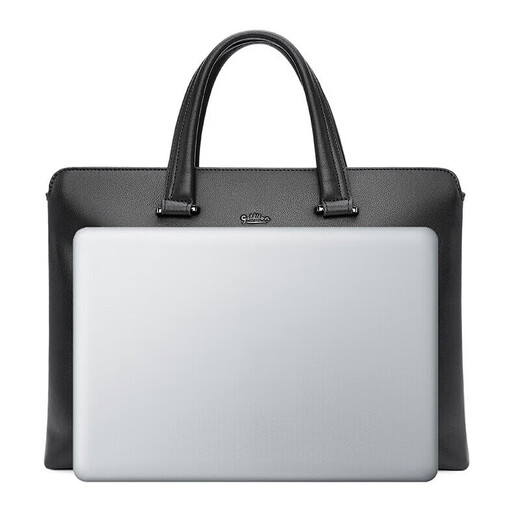 Goldlion Handbag Horizontal Men's Bag Business Cowhide Computer Bag Casual Briefcase Birthday Gift for Dad
