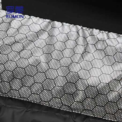 ROMON cotton-padded jacket for men in winter, warm and thickened, windproof and comfortable hooded casual jacket for men 805 black M