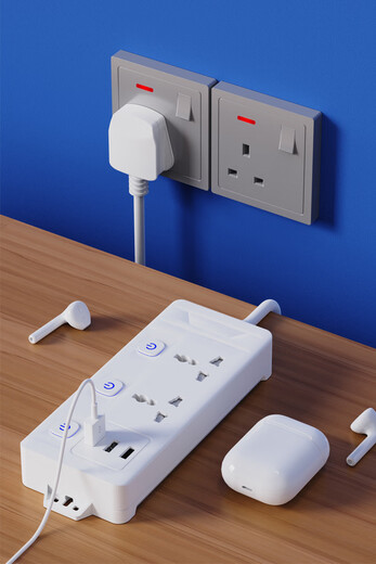 Internationale Universal-Steckdosenumwandlung, britischer Standardstecker, europäischer Standard, amerikanischer Standard, britische Steckerleiste, britischer Standard-Universalanschluss, 1,8 Meter, fünfstufiger unabhängiger Schalter, Haushaltsstecker + Durchgang