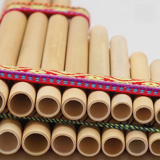 Oin Panflute Perú Indio 23 toneladas de 13 toneladas de 13 toneladas Roda Doble Estudiante Adulto Inca National Instrument Instrument Fila de 13 toneladas G-Tune