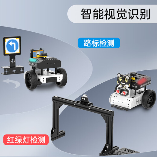 Fantasy Ainova Visual Robot Inteligente AI Reconocimiento Visual Tracking Scratch Programación gráfica Python Robot programable Mini Kit/White Kit/White