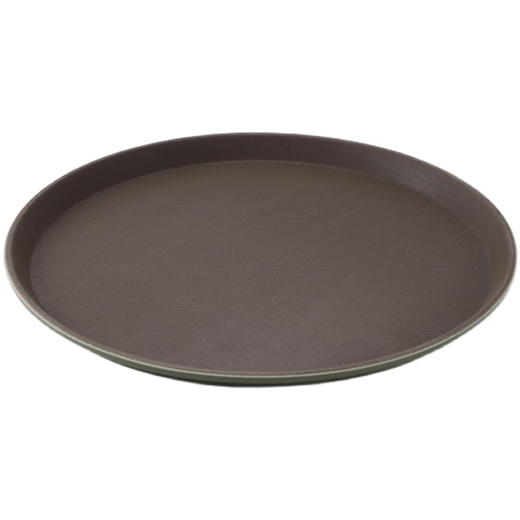 Xiongwochi non-slip plastic tray rectangular bar restaurant serving tray hotel supplies tableware round commercial 1400 round