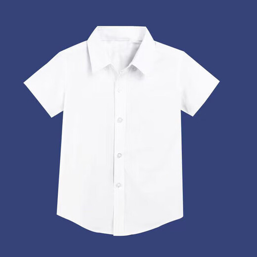 Children's pure cotton white shirt white shirt long-sleeved cotton spring and autumn primary school uniforms middle-aged and older girls JK performance clothes white shirt-long-sleeved-universal (polyester-cotton) 140