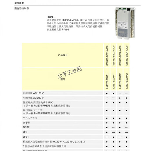 Siemens combustion controller control AZL23.00A9 LME76.000A2 LME75.000A2 LME75.000A1 LME73.000A2 LME71.000A2 LME75.000A1
