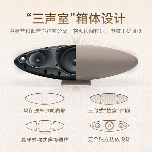 Baohua Wei Jian Zeppelin Pro national subsidy Zeppelin 6th generation B&W wireless HIFI Bluetooth speaker smart audio Christmas gift Chenxi Gold