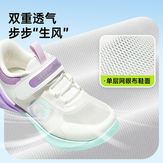
Kenopo children's toddler shoes for summer breathable mesh baby shoes 18 months-5 years old children's shoes for men and women GY1586 white/orchid purple 22.5 140mm Suitable for foot length 136-145mm