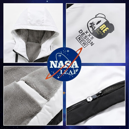 NASA LEAP windbreaker for men NA22 black 3XL (recommended 145-180 Jin Jin equals 0.5 kg)