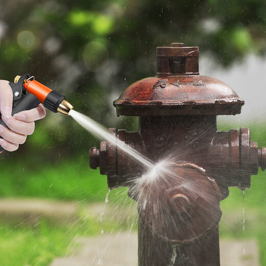 Orichi high-pressure car wash water gun household car brush watering flower artifact water spray gun water pipe set water gun + connector + 20 meters pipe