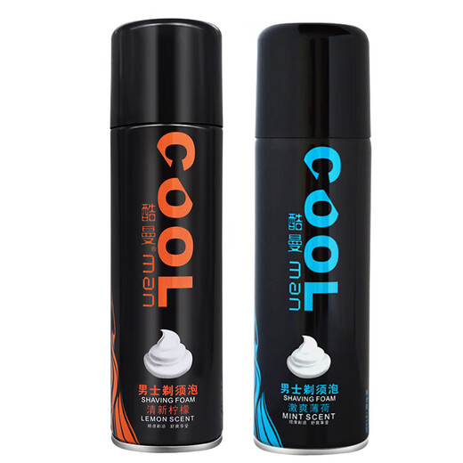 (Coolman) Shaving Foam Men's Gel Shaving Cream Manual Shaving Razor Partner Lemon 230g 1 Bottle 120ML Black Bottle Lemon Foam (Trial Pack)