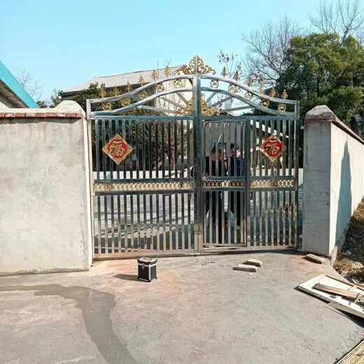 勤凯不锈钢大门加厚材质庭院院子别墅乡村围墙开门农村双开门栅栏门 3米 1.1厚