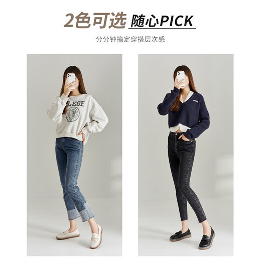 ZHR乐福鞋女真牛皮舒适女鞋柔软两穿休闲单鞋女 BT17 黑色 36 