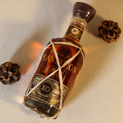 Plantation Caribbean Sélectionné Rum Rhum étranger Rum Rum noir Rum noir Mojito Base de boissons Vin 20e anniversaire Rum 350 ml * 1 bouteille
