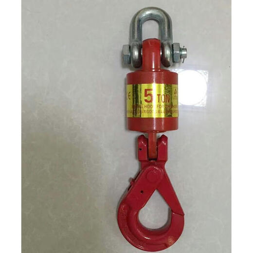 
XMSJ universal vertical hook lifting chain shackle regulator cable oil field twister 360 degrees rotating 12358 tons ring and ring 5 tons