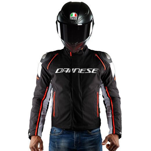DAINESE/丹尼斯 RACING 3 D-DRY赛车服防风防雨四季摩托车骑行服防摔夹克 684/黑-黑-红 50