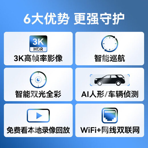 Xiaopai 5 million ultra-high-definition outdoor camera home monitor 360 degree no dead angle with night vision mobile phone remote rural outdoor panoramic waterproof wireless WiFi Skyworth Intelligent Manufacturing