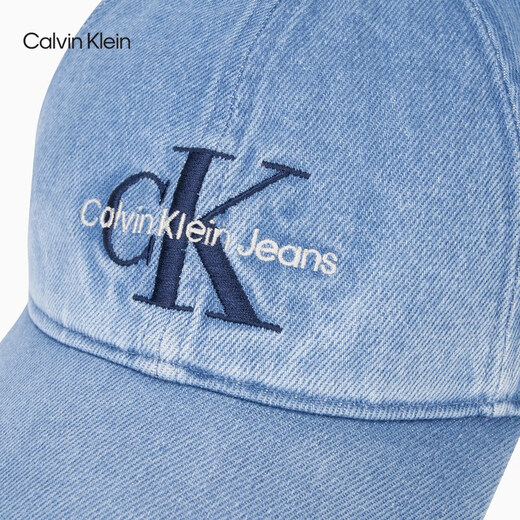 Calvin KleinJeans [Chinese Valentine's Gift] Men and Women Retro ck Embroidered Sports Cowboy Baseball Cap 4G5041G LHK-Denjean Blue One Size OS