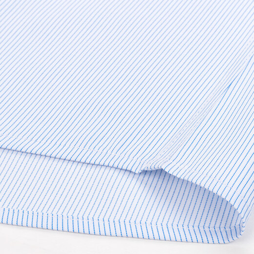Shanshan (FIRS) [Tres a prueba] Camisetas de negocios de manga corta y no escaladas para la ropa para hombres Tops Blue Strips 41 Strips 41