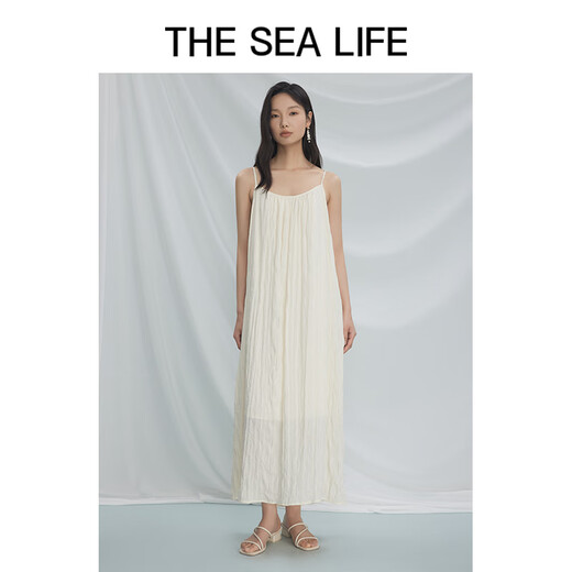 The Sea Life Элегантное платье подвески для женщин 24 Летнее новое продукт драпированное простое и удобное платье подвески 16820 Black Mage M