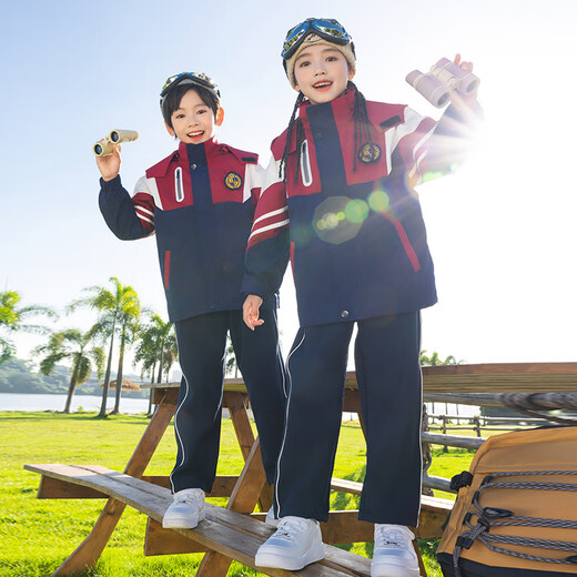Iluotontz Escuela infantil de ropa de uniforme de rendimiento de uniforme para niños y niñas más lana engrosado deportes al aire libre Ropa de tres en una clase Clase de tres piezas 6636 Set 170 de cuatro piezas 170