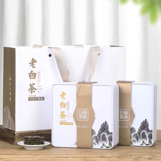 Boxin Gold Medal White High-end Tea Gift Fuding White Tea Old White Tea White Tea Tea Cake White Tea Strips Small Square Pieces National Chao Style Tangerine Peel White Tea 150g