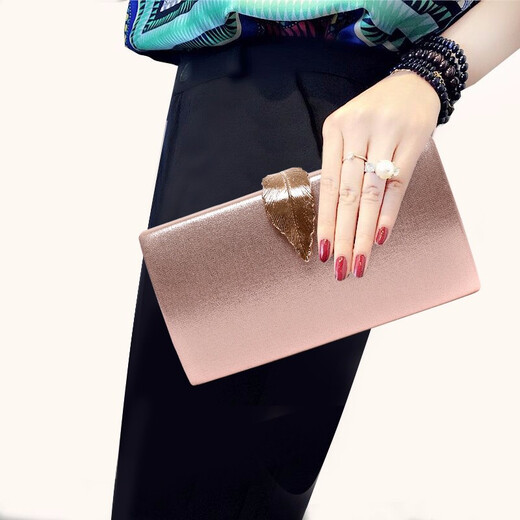 Sephora brand fashionable evening dress clutch 2024 lady bag with cheongsam elegant banquet clutch champagne color