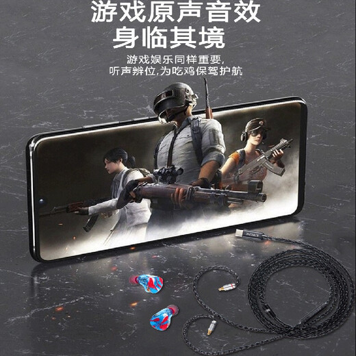 雅高聆（ACROLINK） mmcx榭蓝图舒尔带麦耳机升级线森海平衡线 mmcx/榭兰图/舒尔846/535 Type-C数字插头