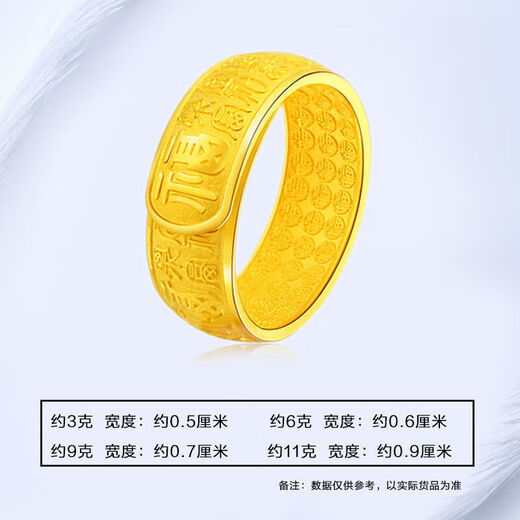 DR GRAFFCARNY gold and silver Baifu live ring gold-clad silver fashion ring jewelry as a gift for husband Baifu
