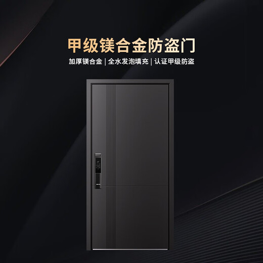 欧帝乐（OUDILE）新款甲级防盗门入户门别墅大门+隐藏加高门头暗式精铸铰链+指纹锁 科技云锁 2150*1050-2250*960