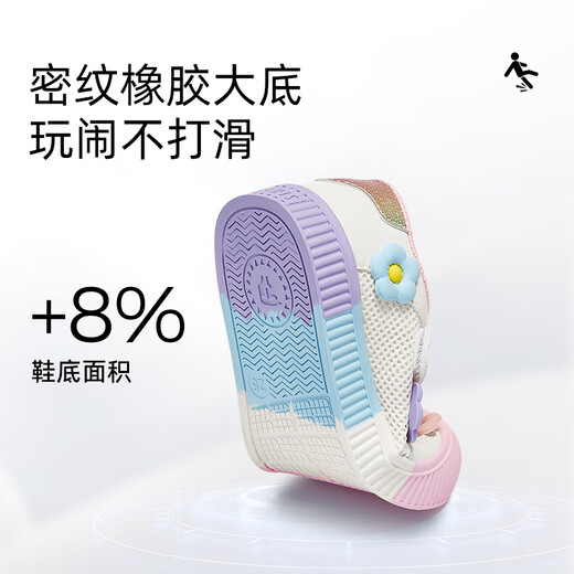 Tyrannis 311 new autumn kindergarten indoor shoes girls casual shoes anti-skid shoes children's shoes white/color 27 suitable for feet 16.5cm long