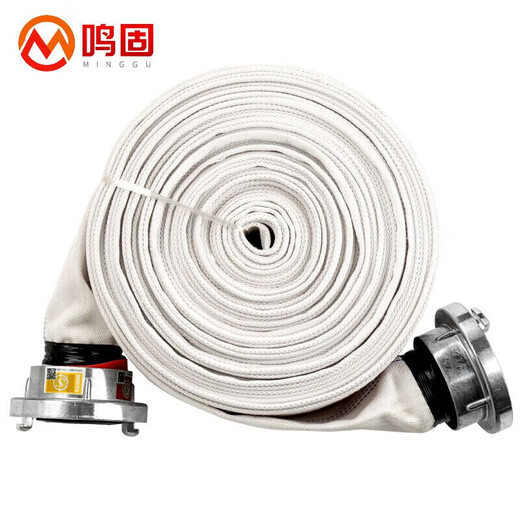Minggu Fire Hose Type 8-65-25 Fire Equipment Fire Hose Water Pipe Agricultural High Pressure Thickened Wear-Resistant Cloth Water Hose Water Hose + Connector 1 Set