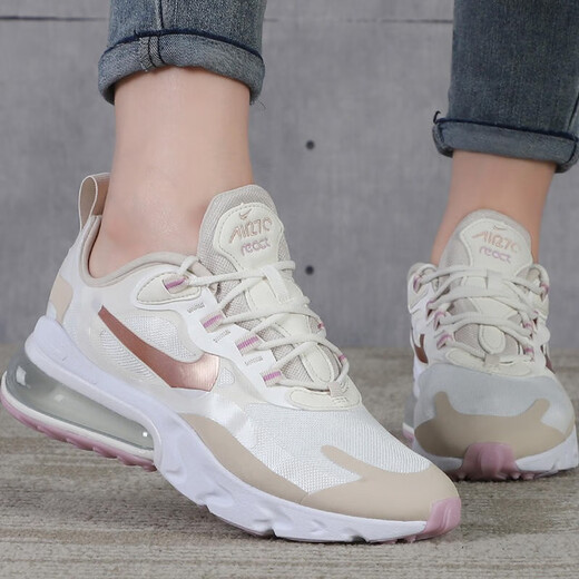 Nike (NIKE) women's shoes AIR MAX 270 air cushion sports shoes fashionable cushioning breathable low top running shoes AT6174-002 38
