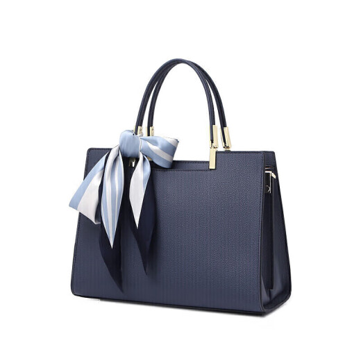 That blue cowhide bag women's bag crossbody bag light luxury commuter handbag large capacity shoulder bag middle-aged high-end brand birthday 520 Valentine's Day gift for girlfriend, wife, Mother's Day gift, practical gift for mom