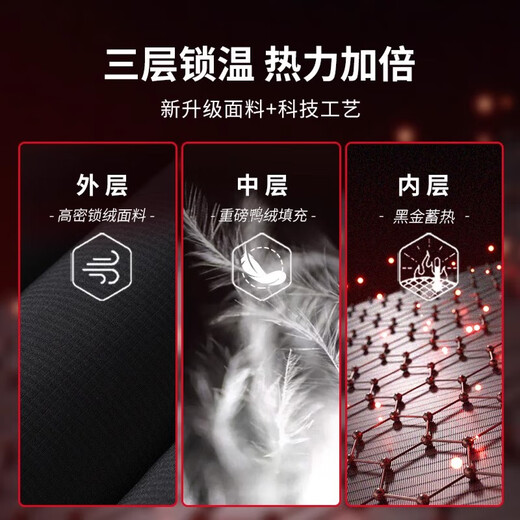 Langsha 90 White Duck Down Pants Women's 2025 New High Waisted Slimming Plus Velvet Thickened Legs Coldproof Cotton Pants - 40 Degrees 90 Duck Down Black Gold Style Cold Resistant - 30 L Suitable for 90-120 Jin Jin is equal to 0.5 kg