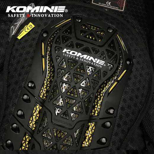 KOMINE SAFETY&INNOVATION摩托车骑行服内置更换CE2龟背铠甲护背板硬式防护龟甲硬壳 SK-829 黑色 L