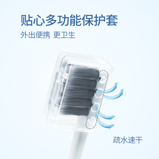 Magic toothbrush high-density toothbrush for adults, men and women, soft-bristle gum protection, cleaning tooth stains, deodorizing 0.15MM brush filament