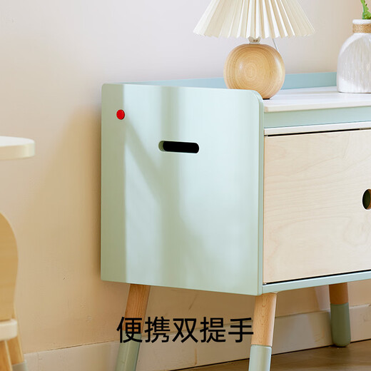 Hape play house toys Children's kitchen picture book shelf sofa chair storage cabinet furniture two-in-one gift for boys and girls Transform into the kitchen 3-8Y