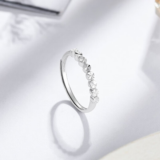 Liuguifu Jewelry Platinum Ring Women's PT950 Diamond Platinum Ring Birthday Gift Ring 2.15g