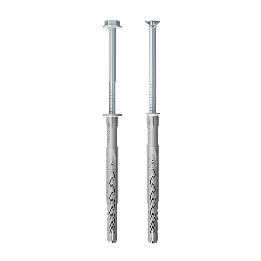 Fischer expansion bolt screw extended nylon anchor SXRL10mm hexagonal head lightweight wall hollow brick concrete solid brick imported from Germany 10x120FUS with hexagonal head nails 10 pieces 522721