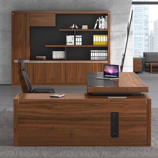 Lan Ran Office Furniture Boss Desk Executive Desk Modern Simple Manager President Desk Supervisor Desk 2000*800 Including Side Cabinets