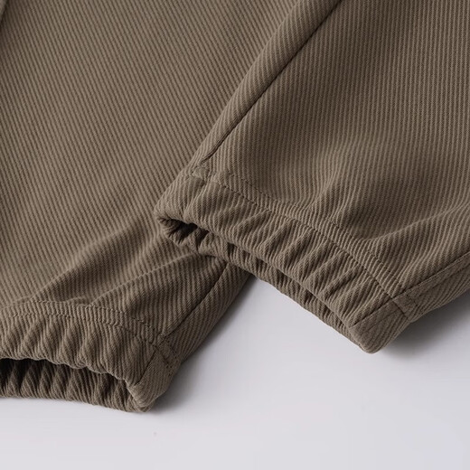 ROMON autumn and winter models 350g solid color twill leggings American loose casual sports trousers solid color versatile men and women Khaki-regular M 130-155Jin Jin is equal to 0.5 kg