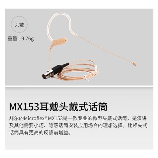 SHURE Shure BLX wireless headset microphone stage performance hosting classroom lecture live broadcast headset training portable microphone BLX14/PGA31 (cardioid pointing)