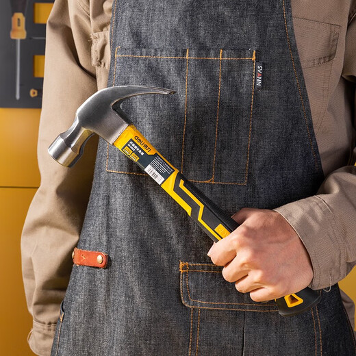 Deli (deli) round-head hammer fiber handle professional-grade small hammer hammer household hardware tools installation hammer percussion hammer large hammer round-head hammer fiber handle hammer surface (30mm)