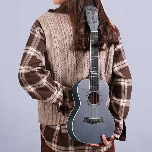 Andrew (ANDREW) ADL ukulele beginner entry-level student 23-inch ukulele children's veneer small guitar blue 23-inch full peach blossom core blue lover + gift bag +